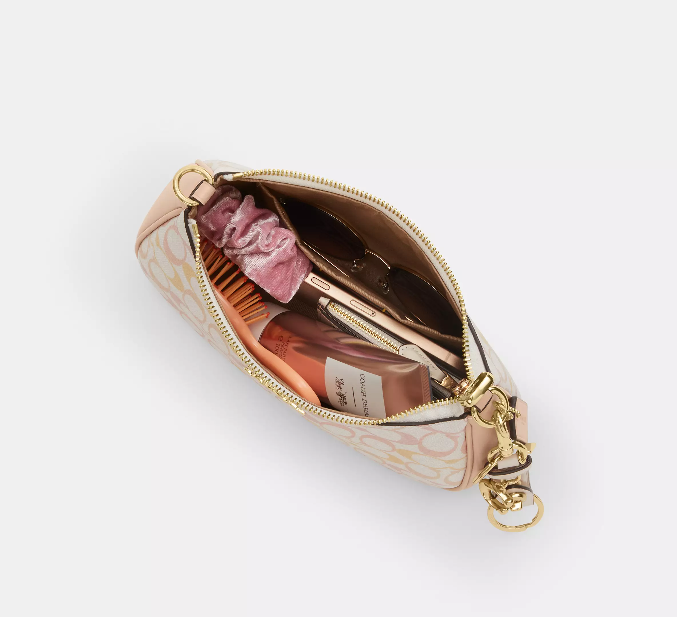 Teri Shoulder Bag In Pretty Signature Canvas