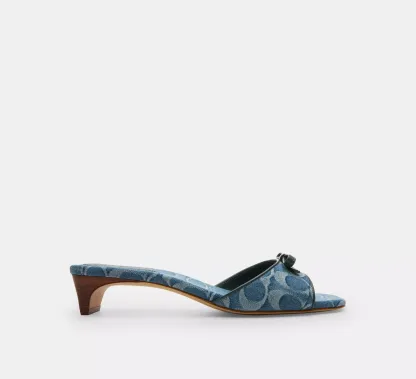 Bow Kitten Heel Sandal