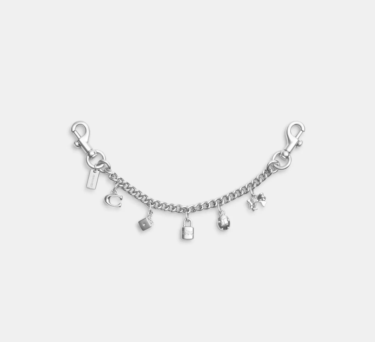 Silver Swagger Chain With Charms