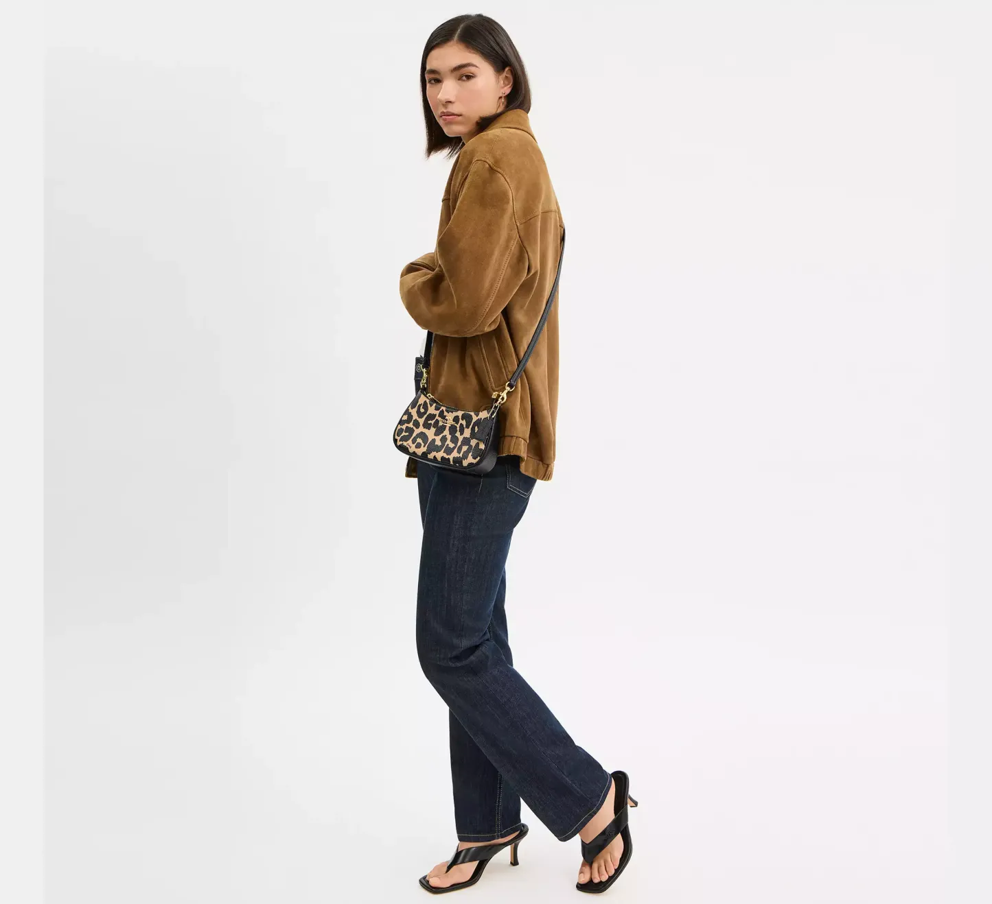 Teri Shoulder Bag With Leopard Print