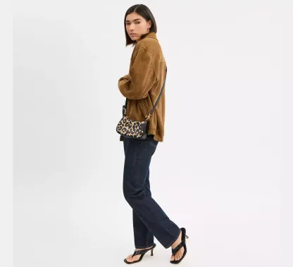 Teri Shoulder Bag With Leopard Print