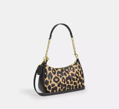 Teri Shoulder Bag With Leopard Print