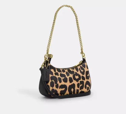 Teri Mini Crossbody Bag With Leopard Print