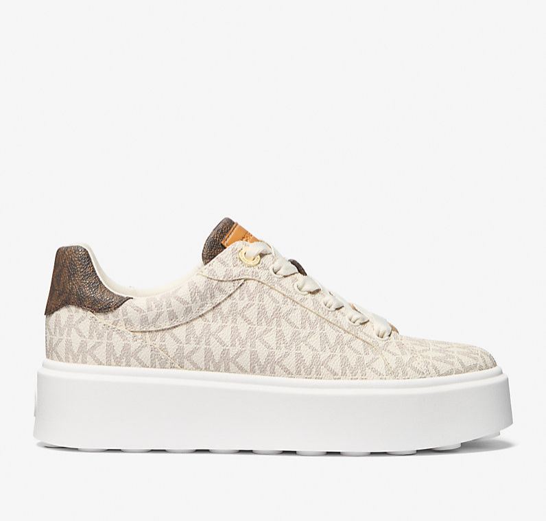 Romey Two-Tone Logo Platform Sneaker