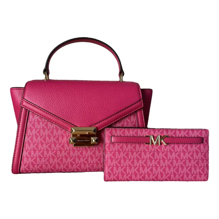 Sloan medium leather shoulder bag - Pink, Leather