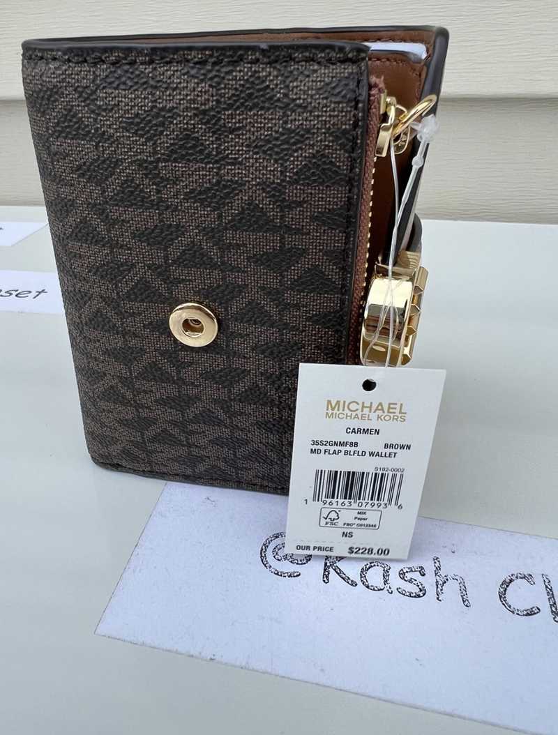 Carmen Medium Logo and Faux Leather Wallet