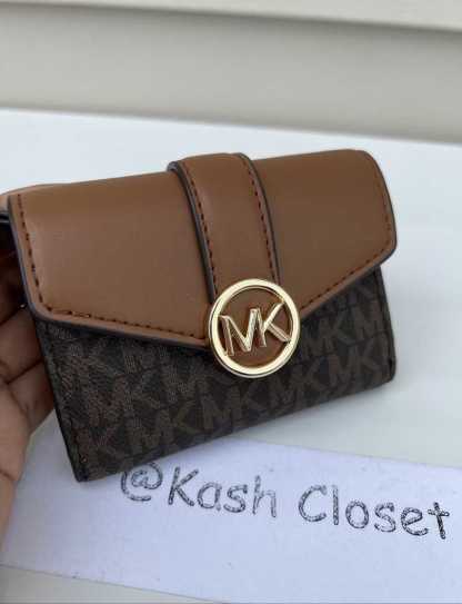 Carmen Medium Logo and Faux Leather Wallet
