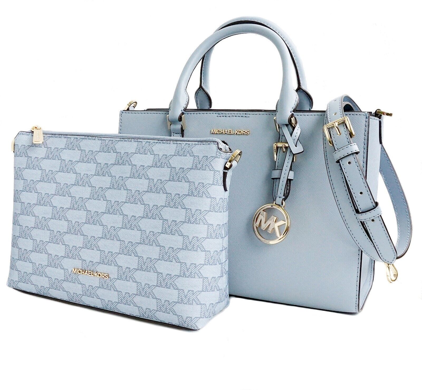 Michthtael Kors Charlotte LG Tote 3 IN1 leather shoulder bag + new