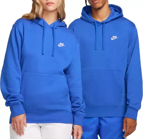 Nike Men's Blue Sportswear Club Fleece Hoodie