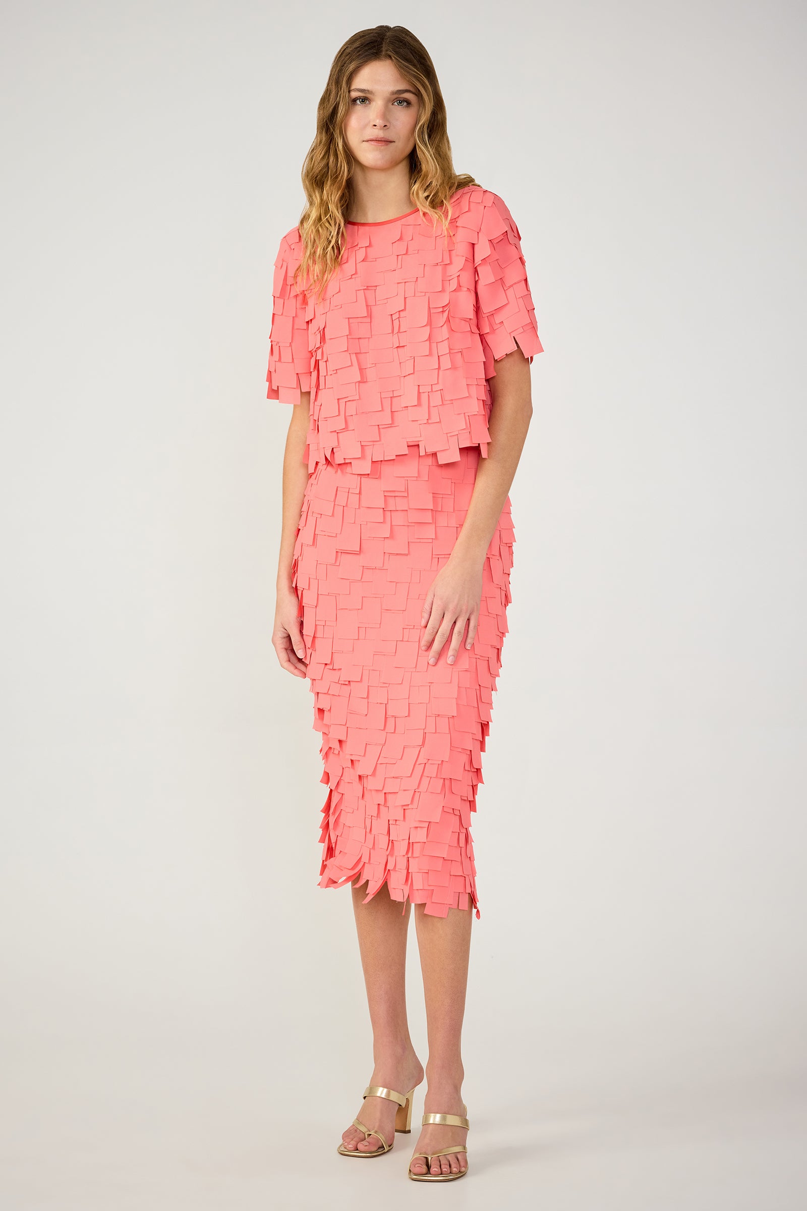 Serilda Short-Sleeve Top - Flutter Chiffon