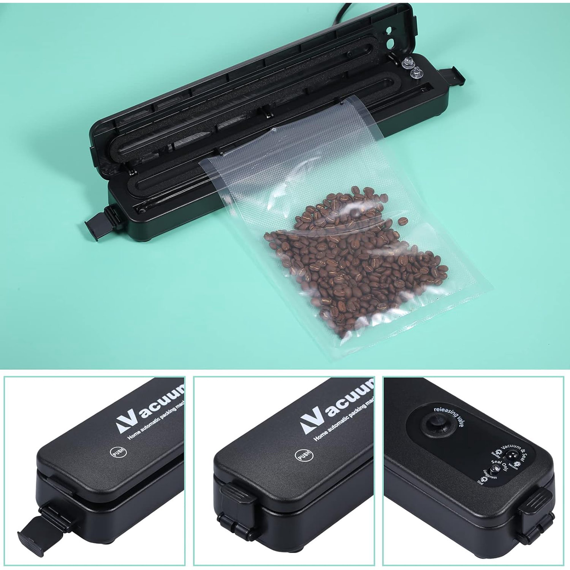 Vacuum sealer and food sealer 2 in 1