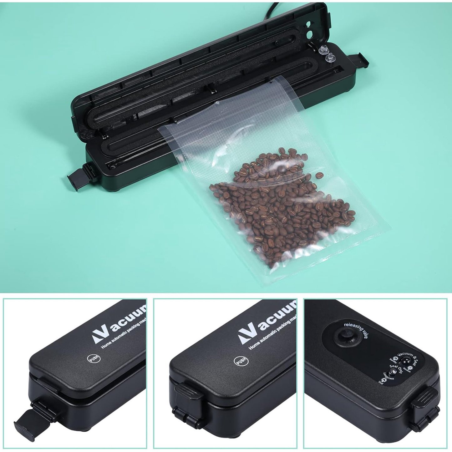 Vacuum sealer and food sealer 2 in 1