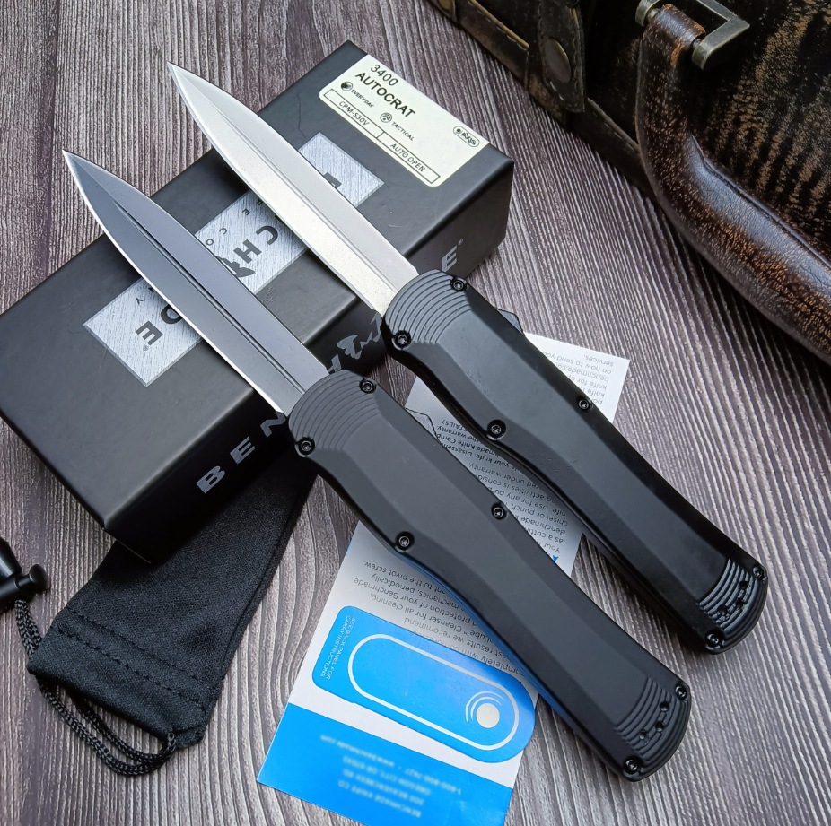 🔥BM 3400BK OTF Outdoor knife Automatic knife Self-defense knife