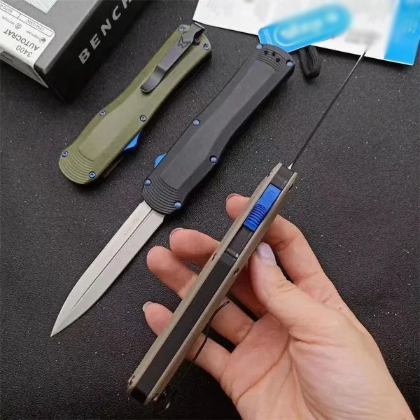 🔥BM 3400BK OTF Outdoor knife Automatic knife Self-defense knife