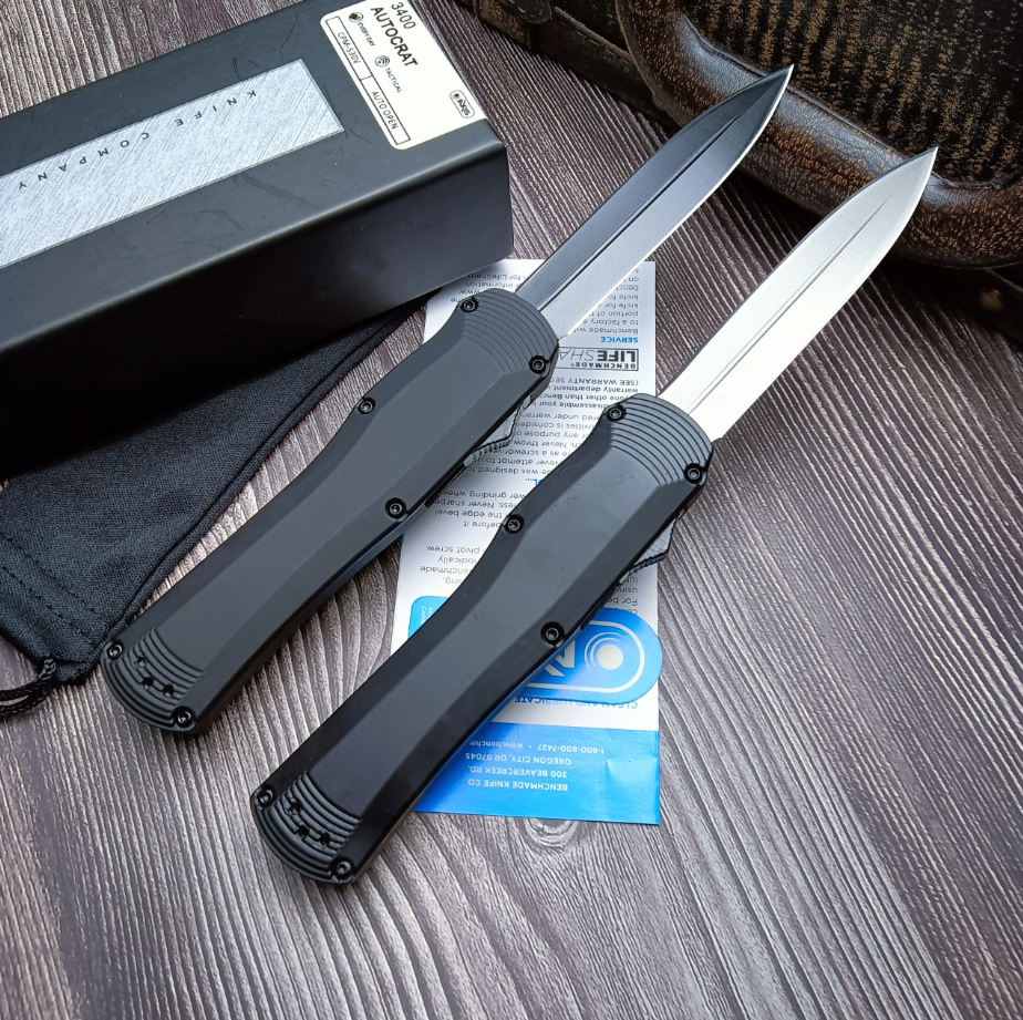 🔥BM 3400BK OTF Outdoor knife Automatic knife Self-defense knife
