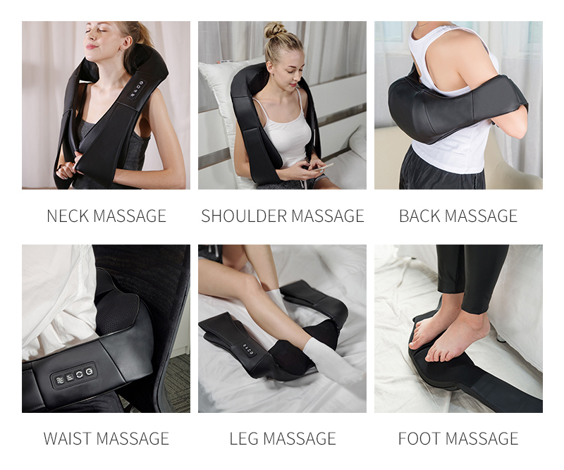 Shiatsu nack- och axelmassageapparat