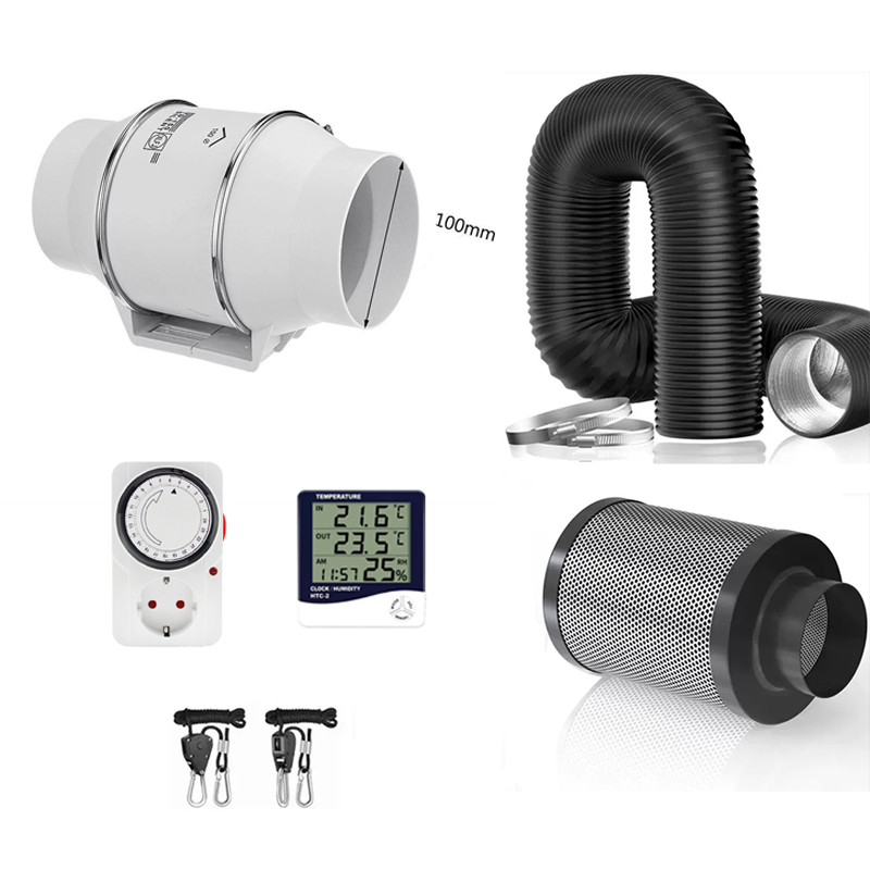 4-inch afzuigventilatorkanaalkit