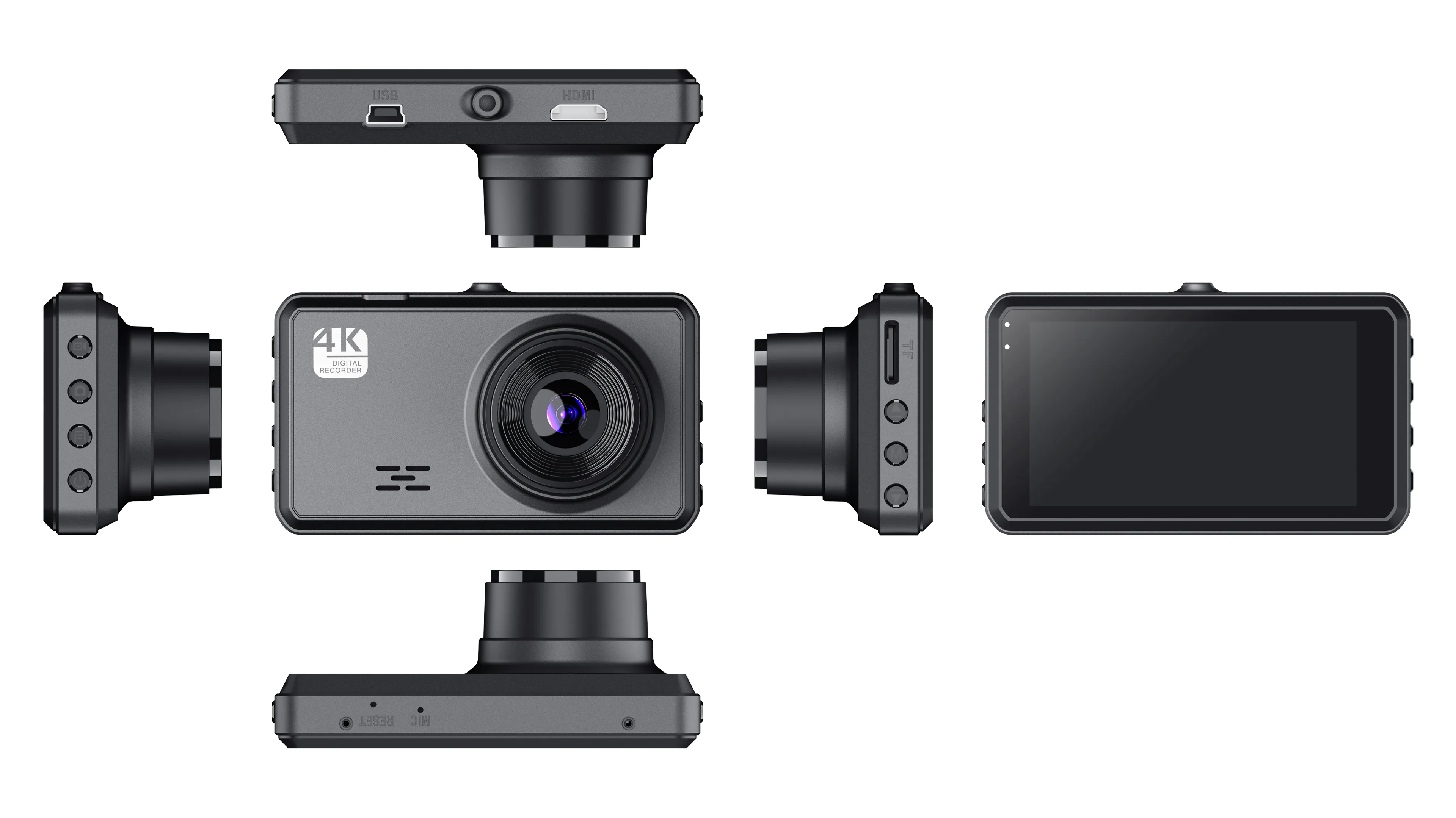 4K Full HD Smart Dash Cam (Front and Rear)