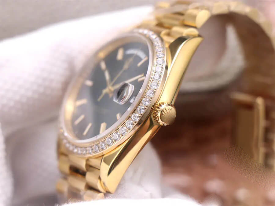 ROLEX DAY DATE 40MM EW FACTORY GOLD STRAP