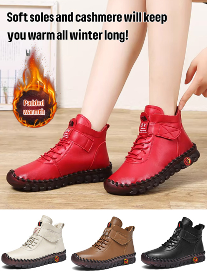 Plus size trendy women's ankle boots for autumn and winter，Non-slip and wear-resistant, they last 10 years.👢
