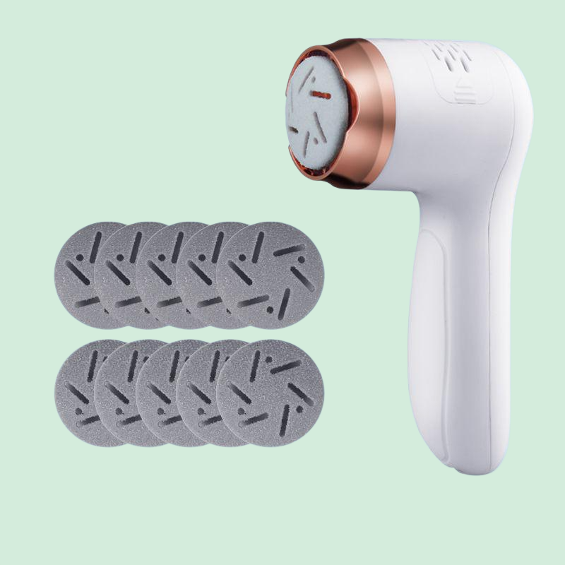 Electric foot grinding device for removing dead skin and calluses