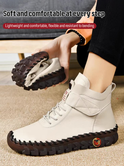 Plus size trendy women's ankle boots for autumn and winter，Non-slip and wear-resistant, they last 10 years.👢