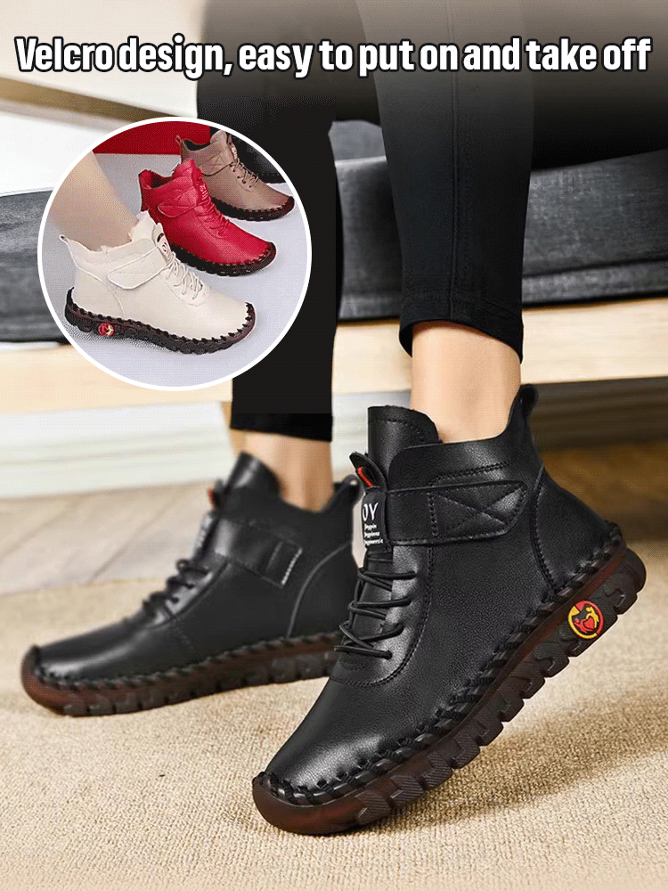 Plus size trendy women's ankle boots for autumn and winter，Non-slip and wear-resistant, they last 10 years.👢