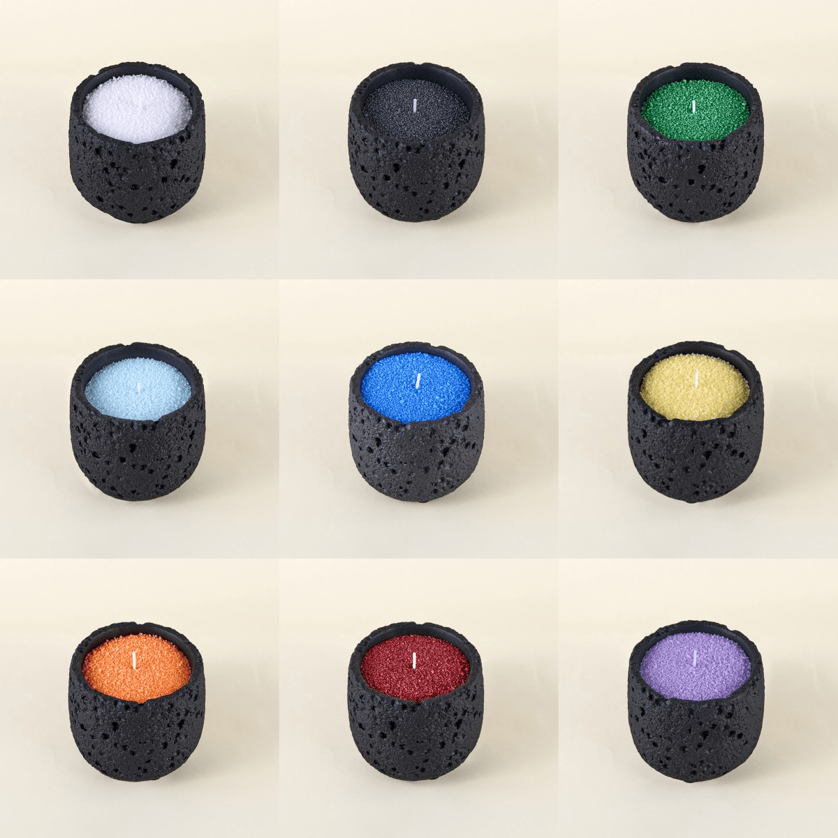 TheFlows Unscented 9-Color Trial Colorful Sand Candle - 30g × 9 Colors Trial Set (Unscented) - image 1