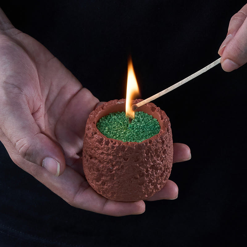 Unscented Dark Green Sand Candle Kit Theflows - image 4