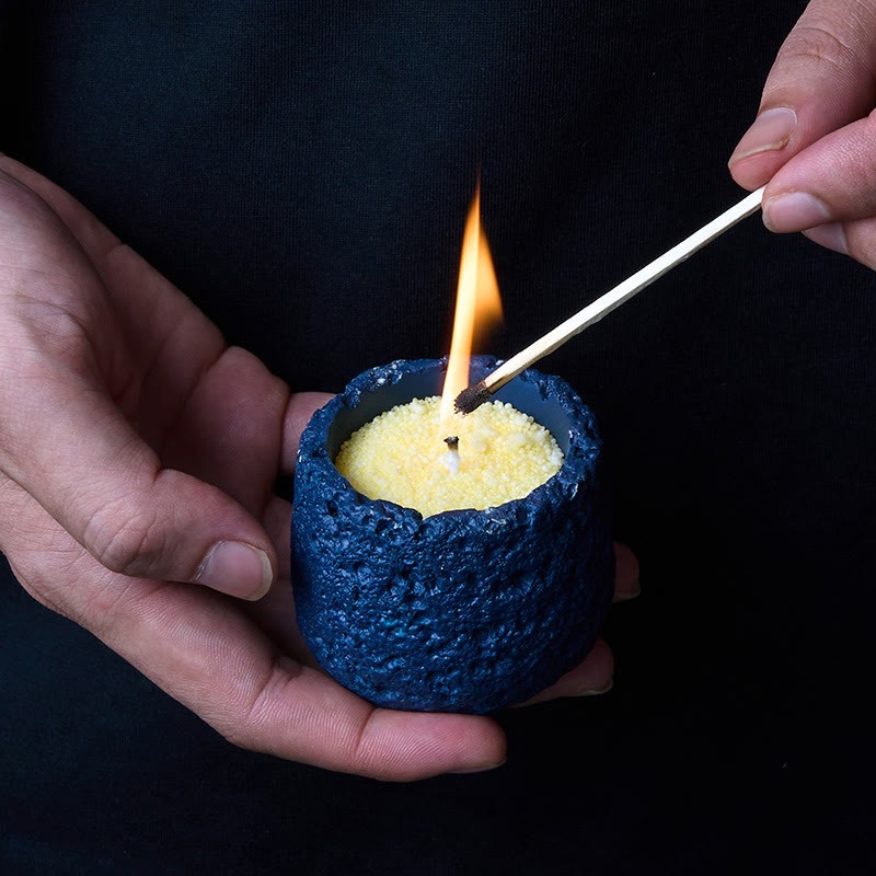 Unscented Light Yellow Sand Candle Kit Theflows - image 6