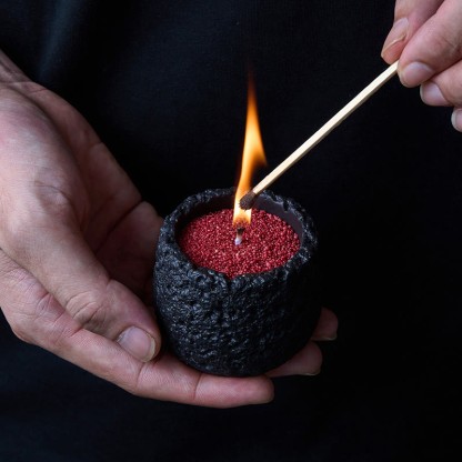 Unscented Red Sand Candle Kit Theflows - image 6