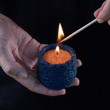 Unscented Orange Sand Candle Kit Theflows - image 4