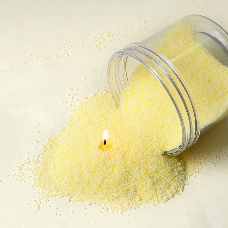 Unscented Light Yellow Sand Candle Kit Theflows - image 7