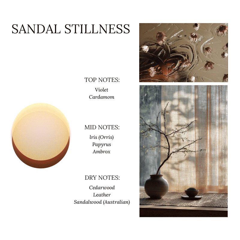 Sandal Stillness – Scented Aromatherapy Sand Candle by TheFlows - image 3