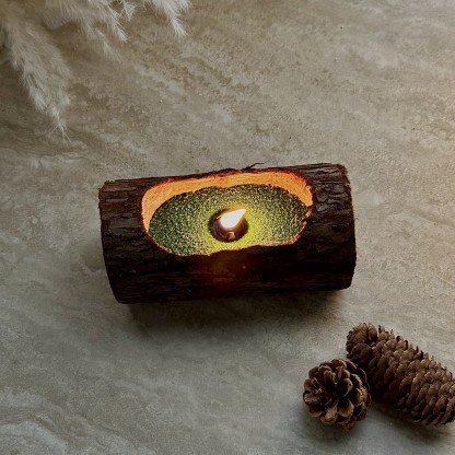 Unscented Dark Green Sand Candle Kit Theflows - image 3