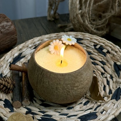 Unscented Light Yellow Sand Candle Kit Theflows - image 4