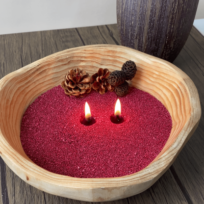 Unscented Red Sand Candle Kit Theflows - image 5