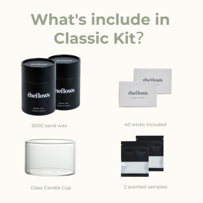 Unscented Violet Sand Candle Kit Theflows - image 7