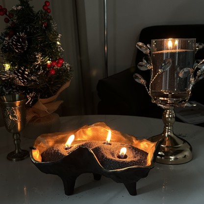 Unscented Black Sand Candle Kit Theflows - image 3