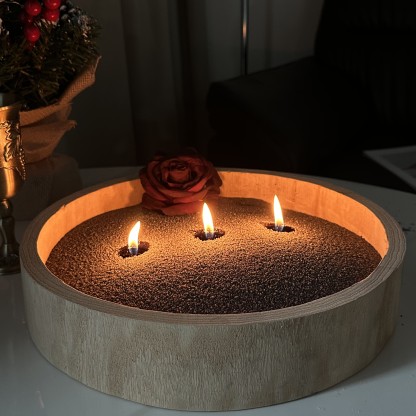 Unscented Black Sand Candle Kit Theflows - image 2