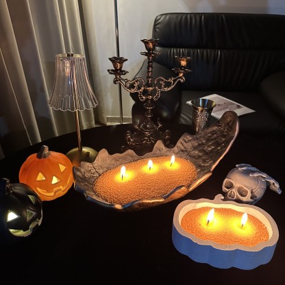 Unscented Orange Sand Candle Kit Theflows - image 3