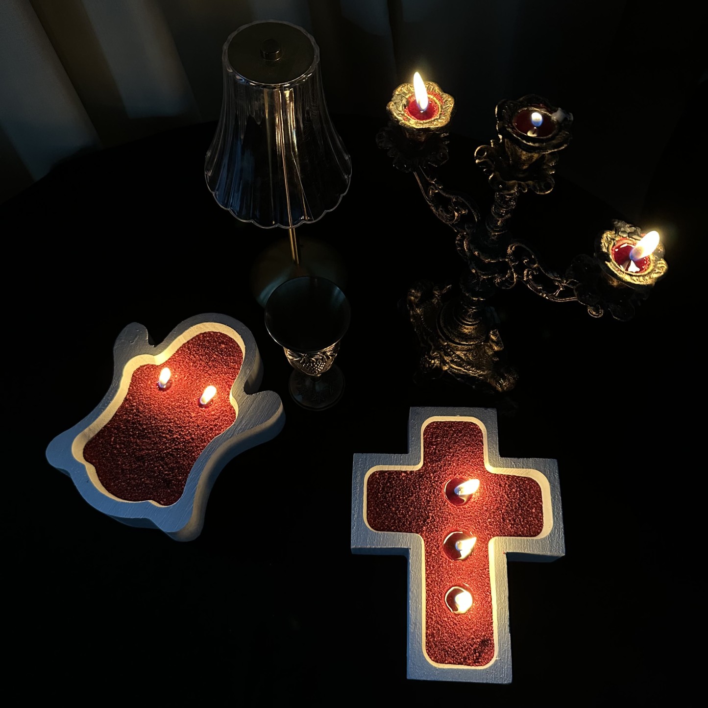 Unscented Red Sand Candle Kit Theflows - image 2