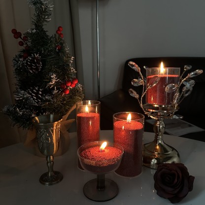 Unscented Red Sand Candle Kit Theflows - image 4