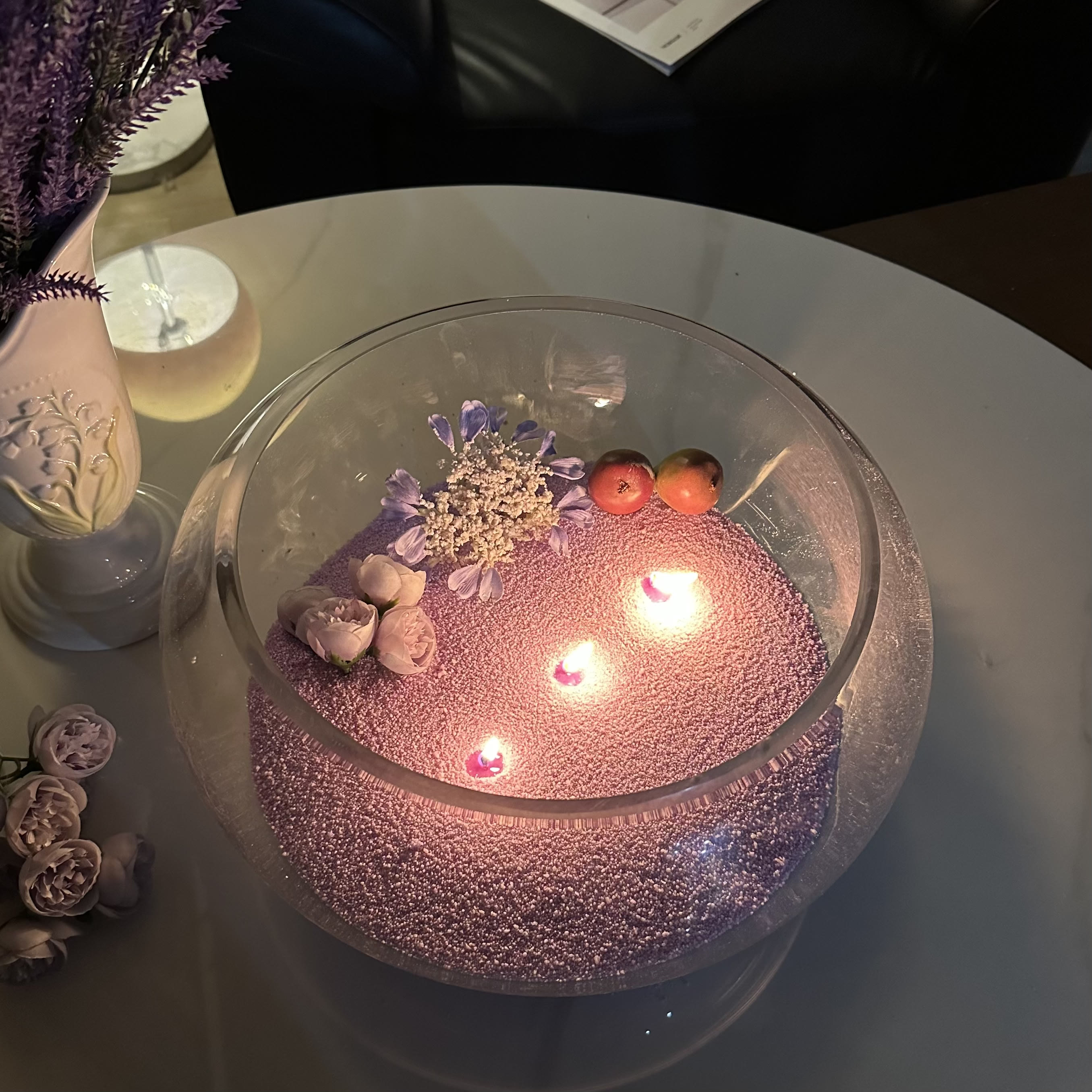 Unscented Violet Sand Candle Kit Theflows - image 3