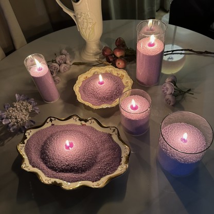 Unscented Violet Sand Candle Kit Theflows - image 2