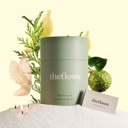 Dewy Yuzu – Scented Aromatherapy Sand Candle by TheFlows - 250g / 8.82 oz - Sand - image 1