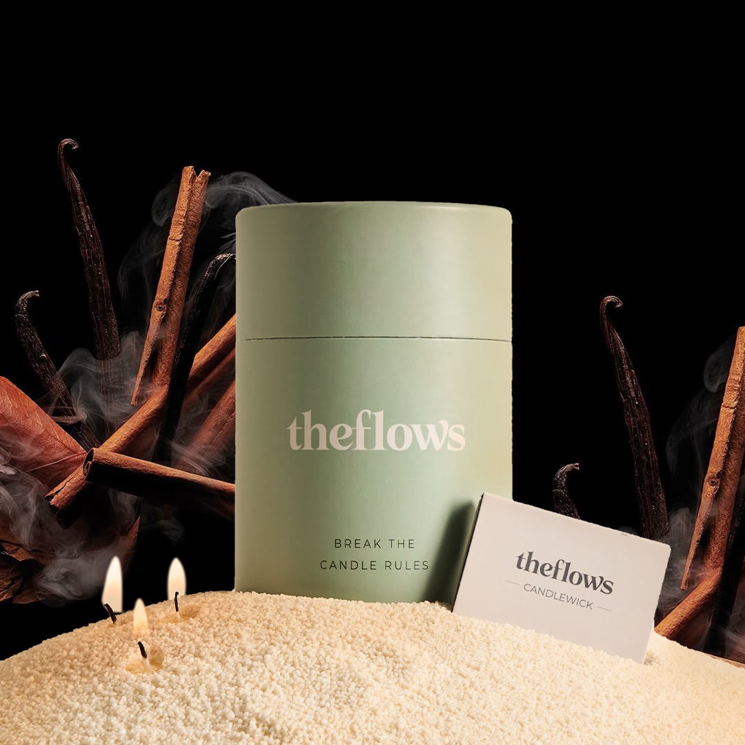 Sandal Stillness – Scented Aromatherapy Sand Candle by TheFlows - 250g / 8.82 oz - Sand - image 1