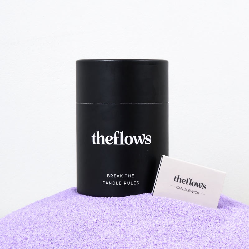 Unscented Violet Sand Candle Kit Theflows - Purple (Unscented) - 500g / 17.64 oz - image 1