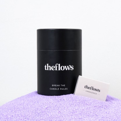 Unscented Violet Sand Candle Kit Theflows - Purple (Unscented) - 500g / 17.64 oz - image 1