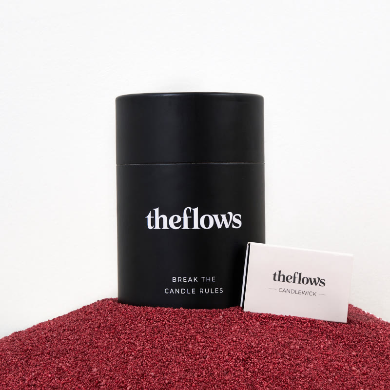 Unscented Red Sand Candle Kit Theflows - Wine Red (Unscented) - 500g / 17.64 oz - image 1